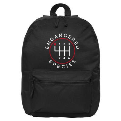 Endangered Species Manual Gearbox Stick Shift 6 Speed 16 in Basic Backpack