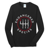 Endangered Species Manual Gearbox Stick Shift 6 Speed Tall Long Sleeve T-Shirt
