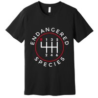 Endangered Species Manual Gearbox Stick Shift 6 Speed Premium T-Shirt