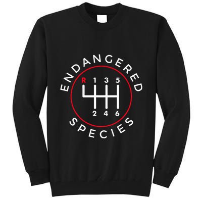 Endangered Species Manual Gearbox Stick Shift 6 Speed Tall Sweatshirt