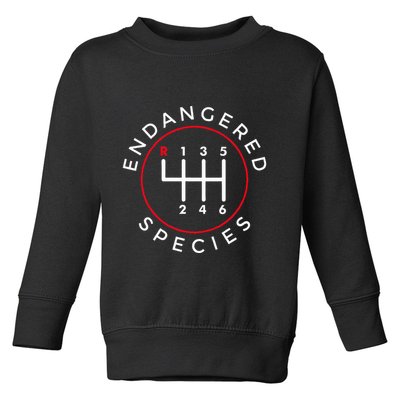 Endangered Species Manual Gearbox Stick Shift 6 Speed Toddler Sweatshirt