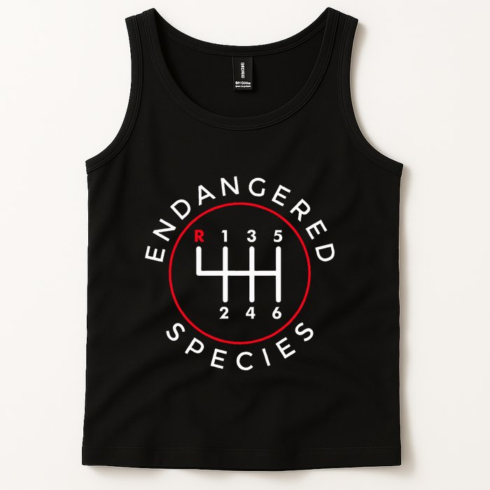 Endangered Species Manual Gearbox Stick Shift 6 Speed Tank Top