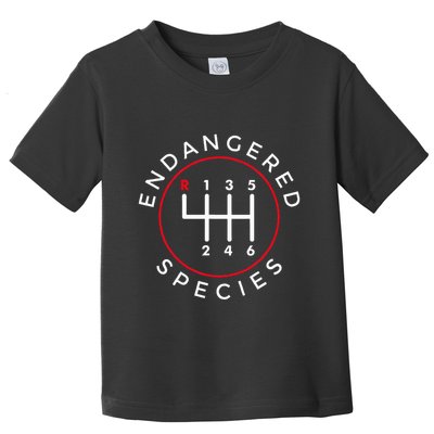Endangered Species Manual Gearbox Stick Shift 6 Speed Toddler T-Shirt