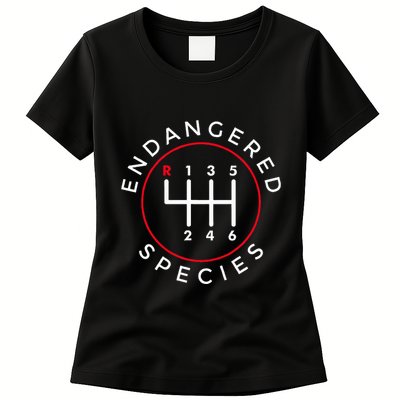 Endangered Species Manual Gearbox Stick Shift 6 Speed Womens T-Shirt