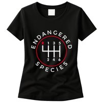 Endangered Species Manual Gearbox Stick Shift 6 Speed Womens T-Shirt