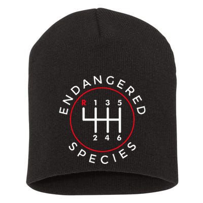 Endangered Species Manual Gearbox Stick Shift 6 Speed Short Acrylic Beanie