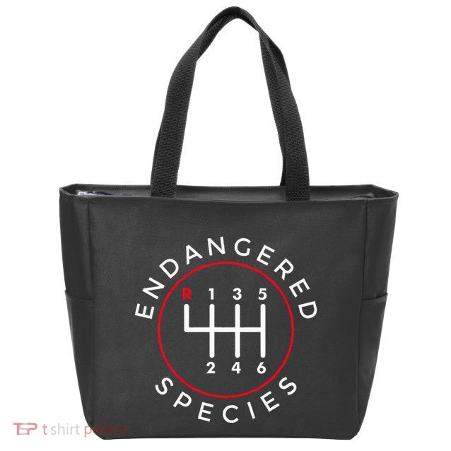 Endangered Species Manual Gearbox Stick Shift 6 Speed Zip Tote Bag
