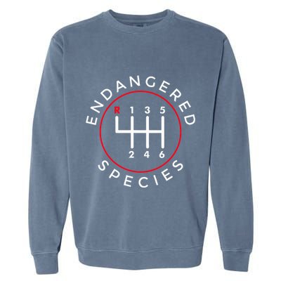 Endangered Species Manual Gearbox Stick Shift 6 Speed Garment-Dyed Sweatshirt