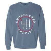 Endangered Species Manual Gearbox Stick Shift 6 Speed Garment-Dyed Sweatshirt