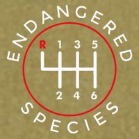 Endangered Species Manual Gearbox Stick Shift 6 Speed Garment-Dyed Women's Muscle Tee