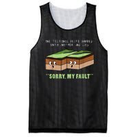 Earthquake Sorry My Fault For Science Teacher Mesh Reversible Basketball Jersey Tank