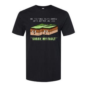 Earthquake Sorry My Fault For Science Teacher Softstyle CVC T-Shirt