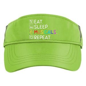 Eat Sleep Musicals Repeat Broadway Theater Novelty Adult Drive Performance Visor