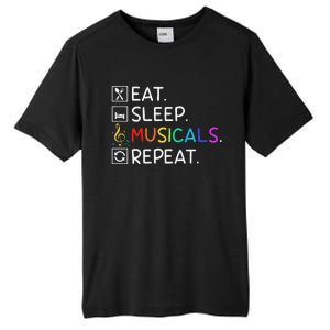 Eat Sleep Musicals Repeat Broadway Theater Novelty Tall Fusion ChromaSoft Performance T-Shirt