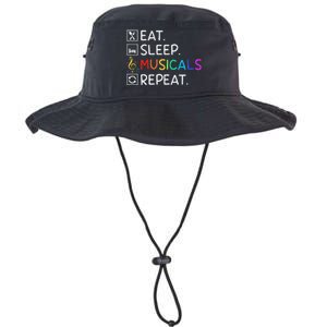 Eat Sleep Musicals Repeat Broadway Theater Novelty Legacy Cool Fit Booney Bucket Hat