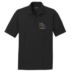 Eat Sleep Musicals Repeat Broadway Theater Novelty PosiCharge RacerMesh Polo