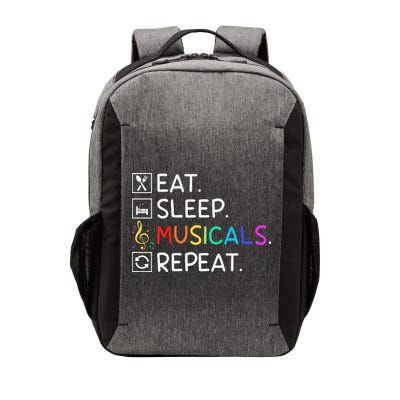 Eat Sleep Musicals Repeat Broadway Theater Novelty Vector Backpack