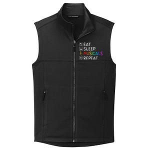 Eat Sleep Musicals Repeat Broadway Theater Novelty Collective Smooth Fleece Vest