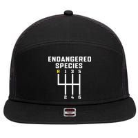 Endangered Species Manual Gearbox Stick Shift 7 Panel Mesh Trucker Snapback Hat