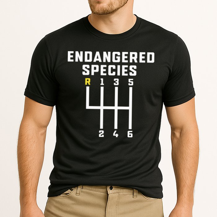 Endangered Species Manual Gearbox Stick Shift Performance Shirt