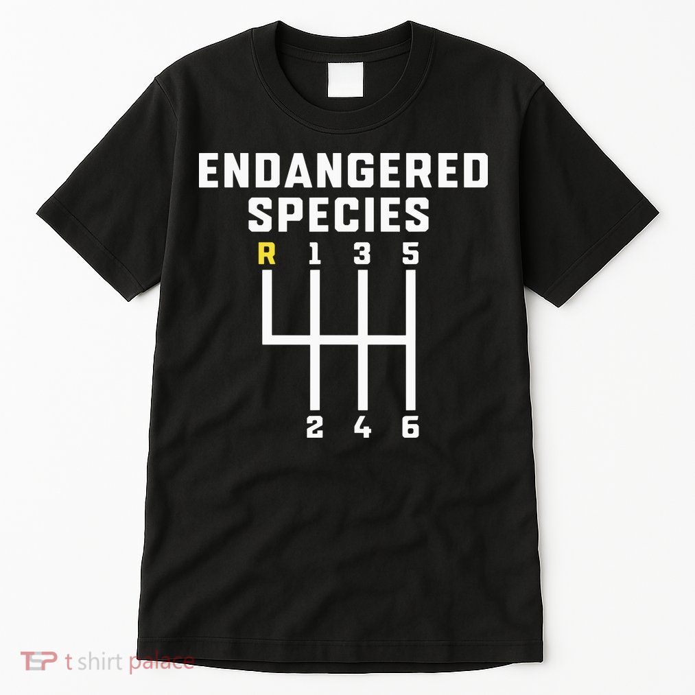 Endangered Species Manual Gearbox Stick Shift Tall T-Shirt