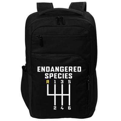 Endangered Species Manual Gearbox Stick Shift Impact Tech Backpack