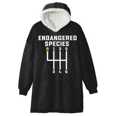 Endangered Species Manual Gearbox Stick Shift Hooded Wearable Blanket