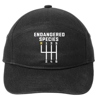 Endangered Species Manual Gearbox Stick Shift 7-Panel Snapback Hat