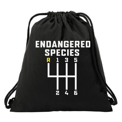 Endangered Species Manual Gearbox Stick Shift Drawstring Bag