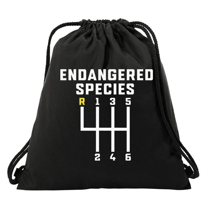 Endangered Species Manual Gearbox Stick Shift Drawstring Bag
