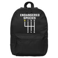 Endangered Species Manual Gearbox Stick Shift 16 in Basic Backpack