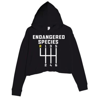 Endangered Species Manual Gearbox Stick Shift Crop Fleece Hoodie