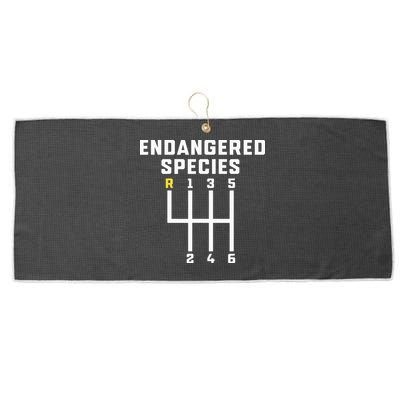 Endangered Species Manual Gearbox Stick Shift Large Microfiber Waffle Golf Towel