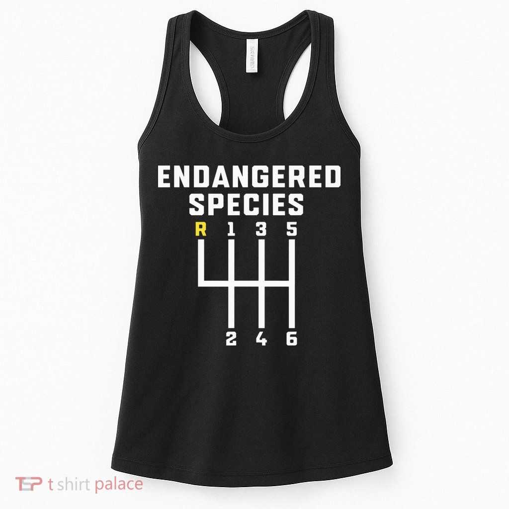 Endangered Species Manual Gearbox Stick Shift Womens Tank Top
