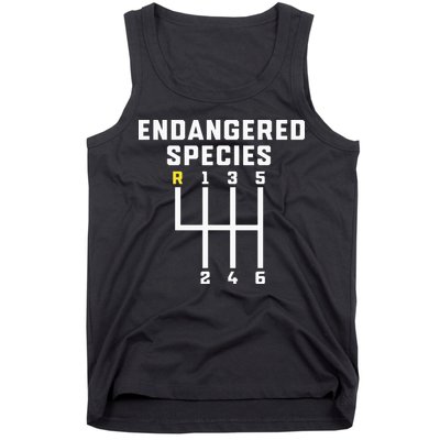 Endangered Species Manual Gearbox Stick Shift Tank Top
