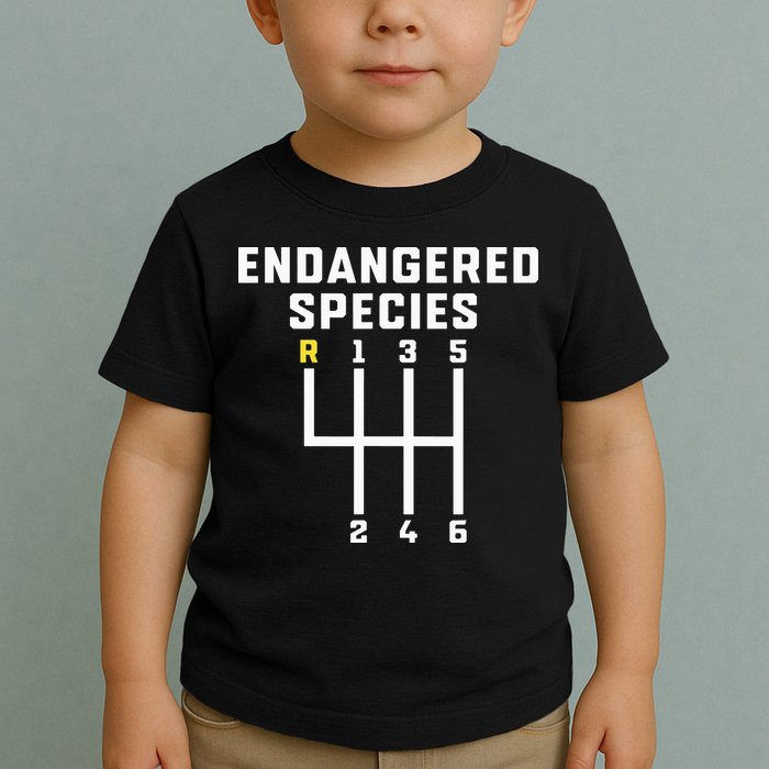 Endangered Species Manual Gearbox Stick Shift Toddler T-Shirt