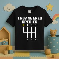 Endangered Species Manual Gearbox Stick Shift Toddler T-Shirt