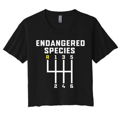 Endangered Species Manual Gearbox Stick Shift Crop Top
