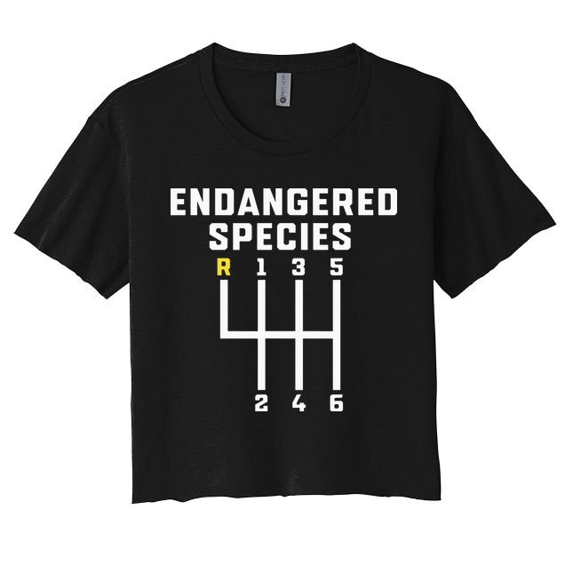 Endangered Species Manual Gearbox Stick Shift Crop Top