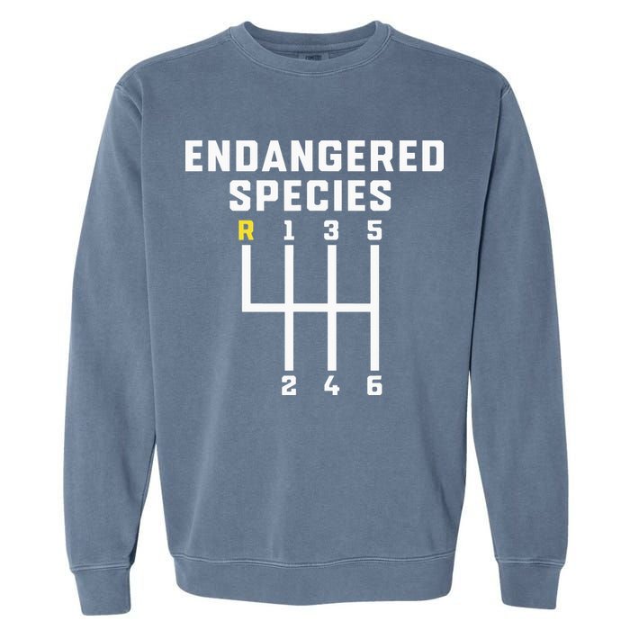 Endangered Species Manual Gearbox Stick Shift Garment-Dyed Sweatshirt