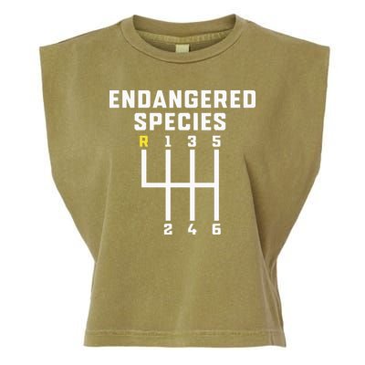 Endangered Species Manual Gearbox Stick Shift Garment-Dyed Women's Muscle Tee