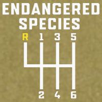 Endangered Species Manual Gearbox Stick Shift Garment-Dyed Women's Muscle Tee