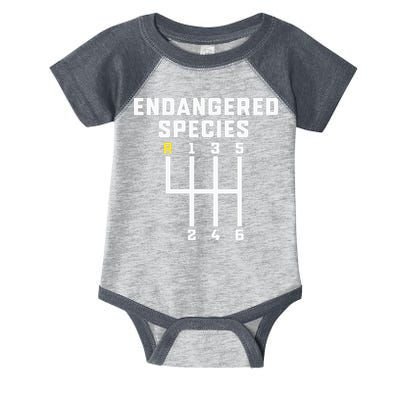 Endangered Species Manual Gearbox Stick Shift Infant Baby Jersey Bodysuit