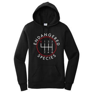 Endangered Species; Manual Car Funny Joke Women's Pullover Hoodie