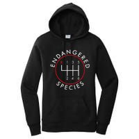 Endangered Species; Manual Car Funny Joke Women's Pullover Hoodie