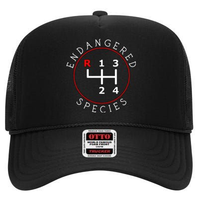 Endangered Species Manual Gearbox Stick Shift 4 Speed 1320 High Crown Mesh Back Trucker Hat