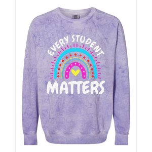 Every Student Matters Para Pro Fessional Colorblast Crewneck Sweatshirt