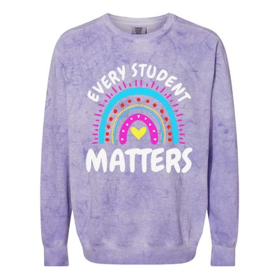 Every Student Matters Para Pro Fessional Colorblast Crewneck Sweatshirt