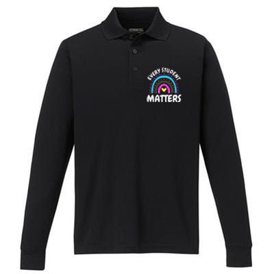 Every Student Matters Para Pro Fessional Performance Long Sleeve Polo