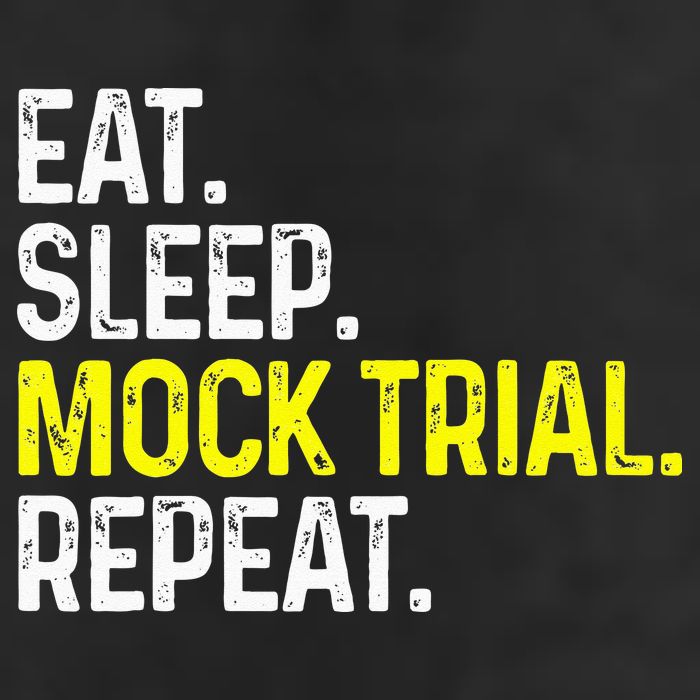 Eat Sleep Mock Trial Repeat Funny Lawyer Gift 7 Panel Mesh Trucker Snapback Hat